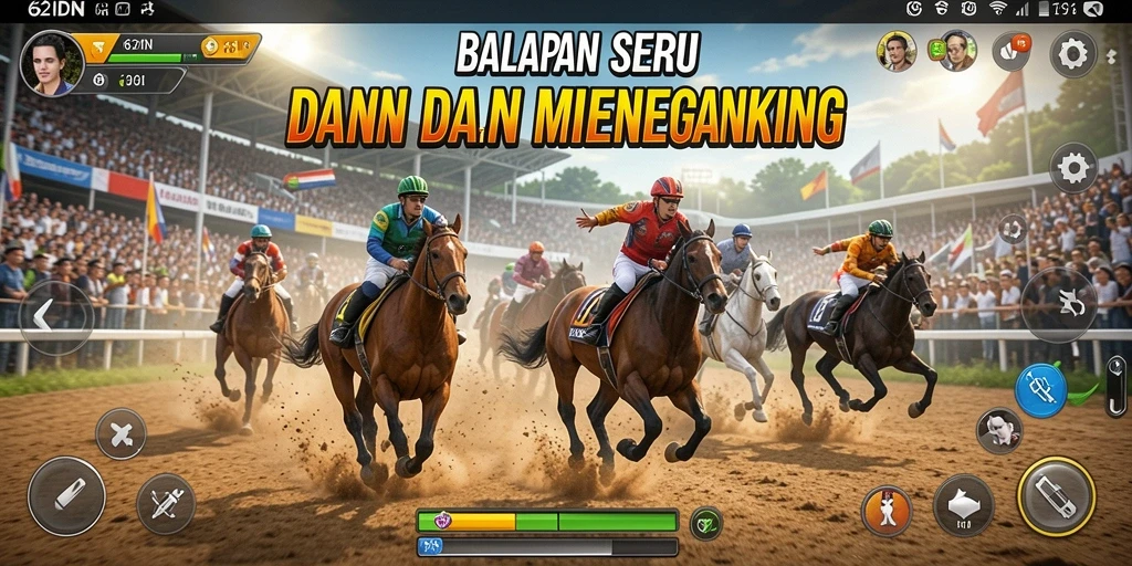 Gameplay Racing yang seru dan mendebarkan di 62IDN.