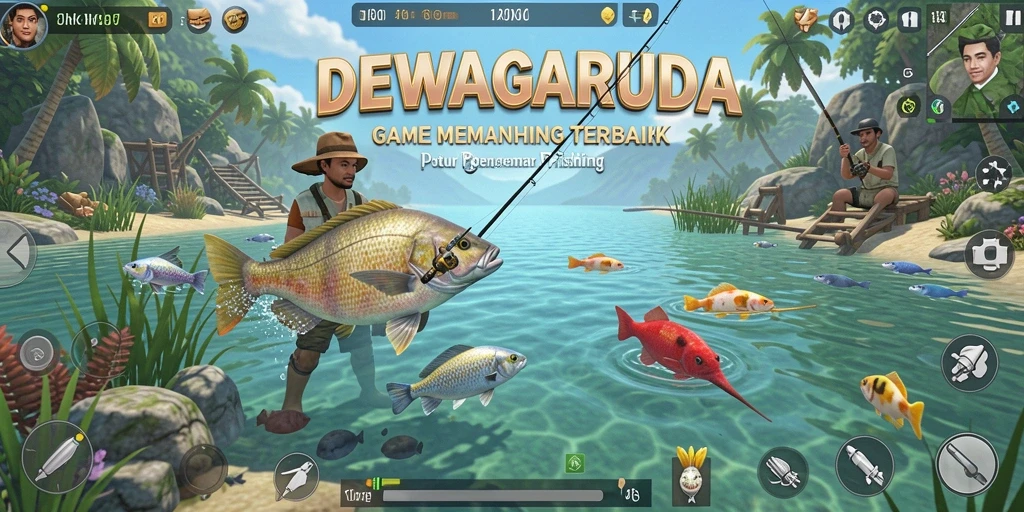 Tangkapan ikan yang mengesankan dalam permainan DEWAGARUDA.