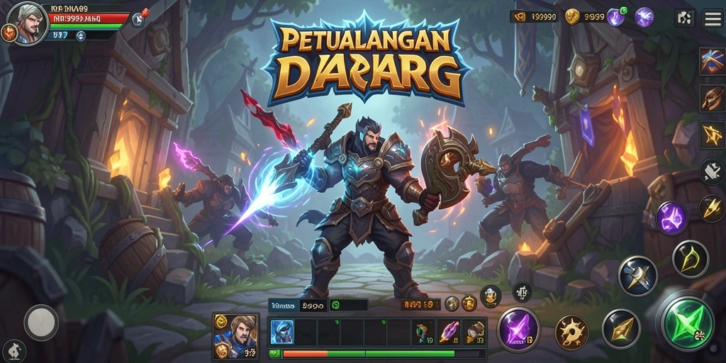 Gameplay seru RR999 dengan aksi pertarungan yang mendebarkan.