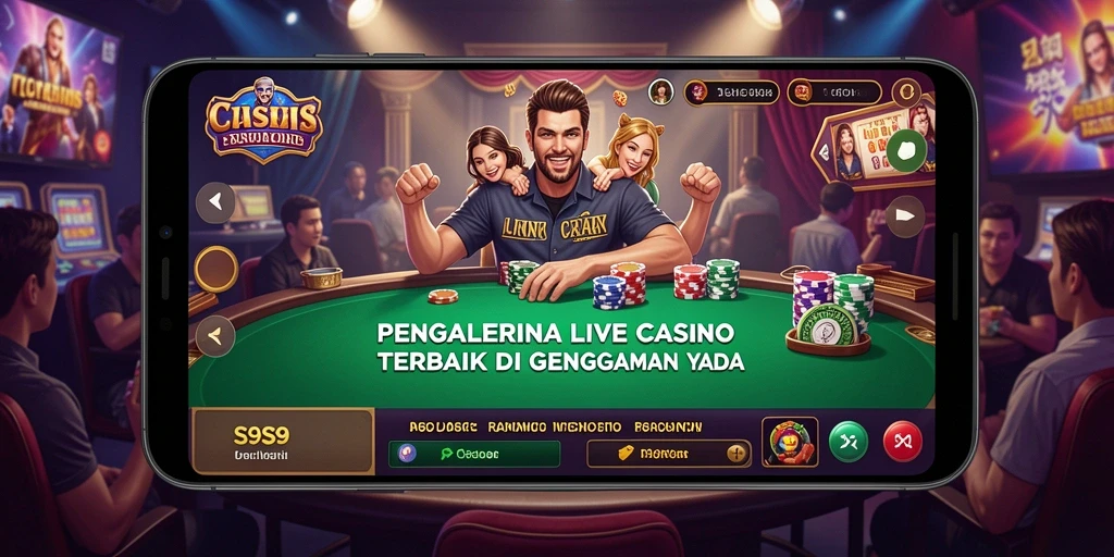Tampilan gameplay S9S9 yang dinamis dan interaktif di Live Casino.