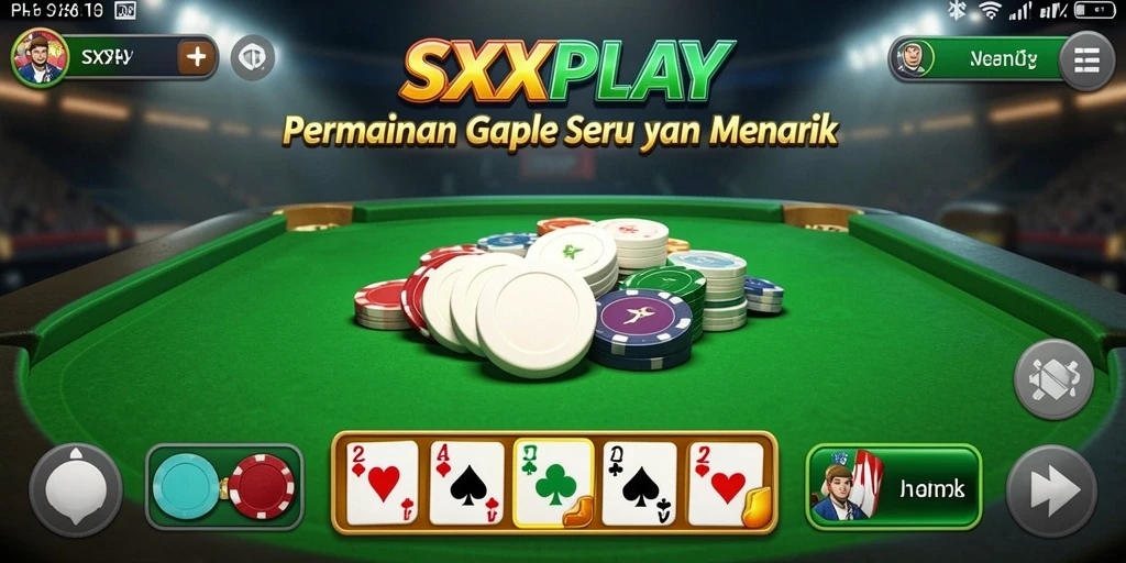 Gameplay SXXPLAY yang seru dan menarik dalam permainan Gaple.
