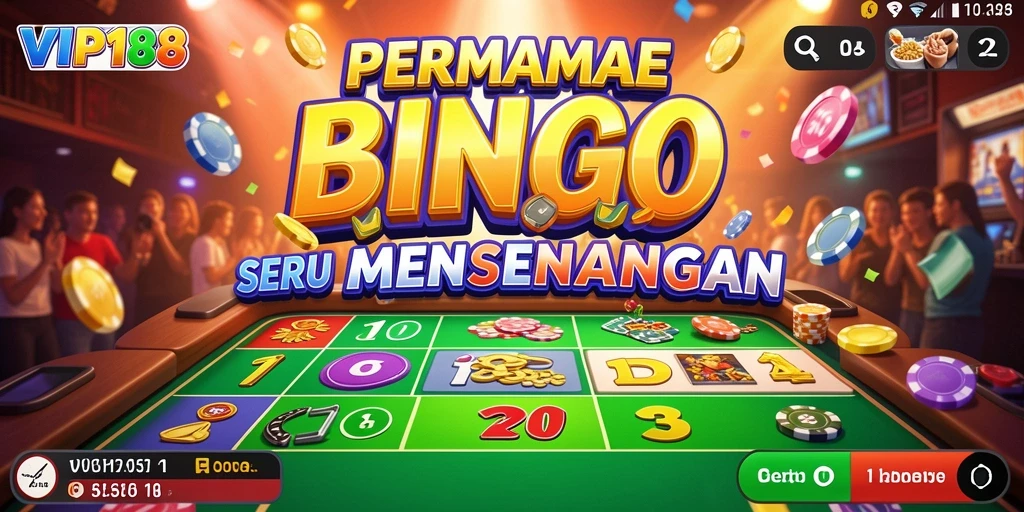 Tampilan gameplay Bingo yang seru dan interaktif di VIP188.